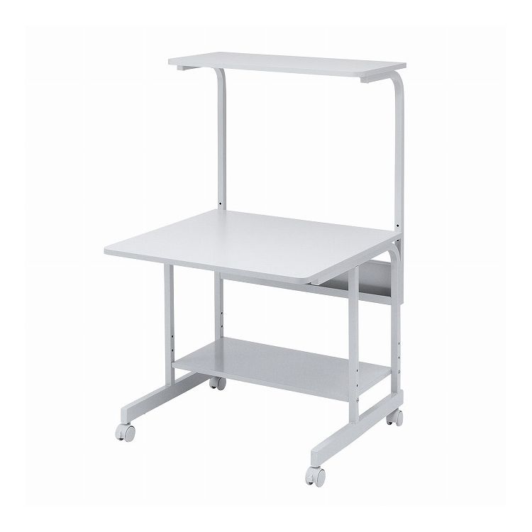 楽天リコメン堂生活館パソコンラック W750×D725×H1120~1270mm RAC-EC18N（代引不可）【送料無料】