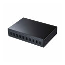 サンワサプライ USB充電器(10ポート・合計20A・高耐久タイプ) ACA-IP68(代引不可)【送料無料】