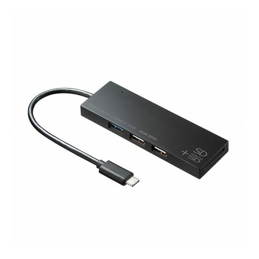 USB Type Cコンボハブ カードリーダー付き USB-3TCHC16BK(代引不可)【送料無料】 USB Type Cコンボハブ カードリーダー付き USB-3TCHC16BK(代引不可)【送料無料】