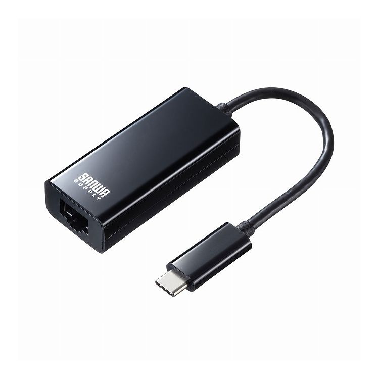 USB3.2 TypeC-LAN変換アダプタ ブラック USB-CVLAN2BKN(代引不可)【送料無料】