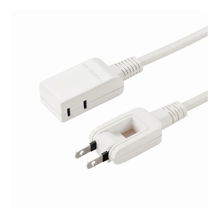 マイクロタップ 2個口 0.2m ホワイト TAP-M602W(代引不可)
