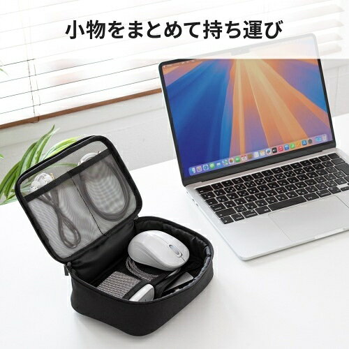 IN-MSBOX1BK サンワサプライ メッシュガジェットケース(代引不可)【送料無料】 rcmdse-17439361 リコメン堂生活館 サンプル画像3