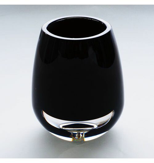 ハンマーグラス 割れない ガラス ポリカーボネート PVティアドロ ブラック 8x10.5xH13 花材 花器【送料無料】 [3]