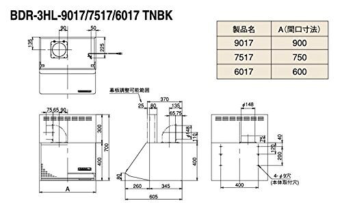 ��󥸥ա��� �ٻι��� BDR-3HL-7517TNBK ��750�߹⤵700 �֥�å� �����å��ե��� �֡��ķ� �����������̵����