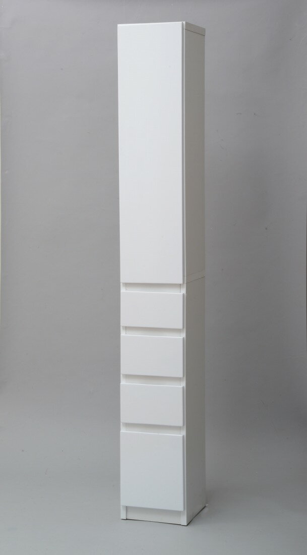 【商品について】 すべてのデッドスペースを活かすため、すき間というすき間を有効活用するため、シンプルを極めた隙間収納「ジャスト」が誕生しました。 幅5cm刻みに奥行2タイプの8サイズ展開で、あらゆる隙間にジャストフィット。前面に輝く鏡面ホワ...