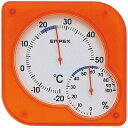 品番：TM-5604サイズ：(約)H7.6xW7.5xD1.3cmカラー：クリアオレンジ素材：(外枠材質)ABS樹脂重量：約35g仕様：置・掛兼用、(機能)温度計・湿度計温度計・湿度計でうるおい生活。透明感のあるスケルトンカラーは都会的な雰囲気を感じさせてくれます。4色あるのでお部屋に合わせて選んでみては。【送料について】北海道、沖縄、離島は送料を頂きます。