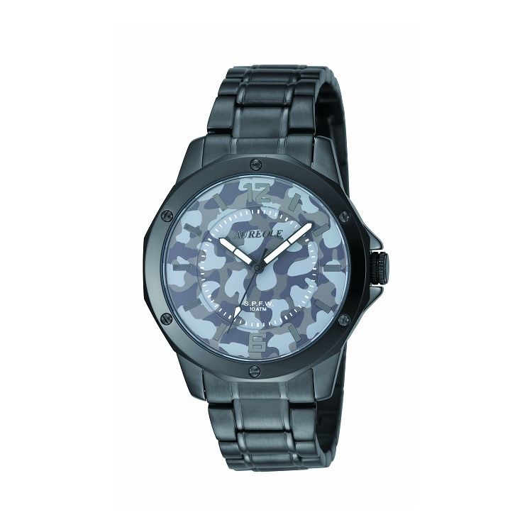 オレオール AUREOLE SW-571M-4 グレー迷彩 腕時計 時計 ウォッチ おしゃれ かわいい【送料無料】