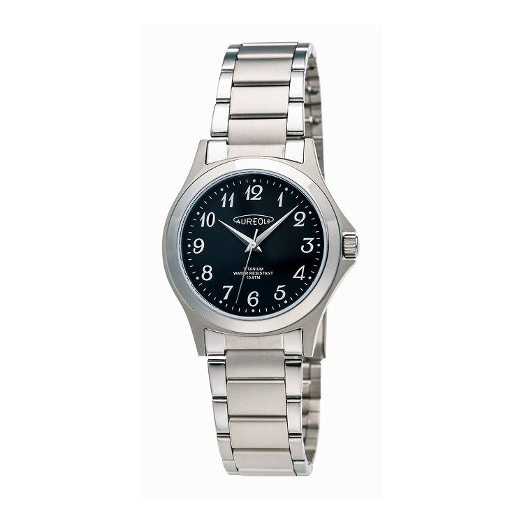 【商品説明】オレオール（AUREOLE）とはヨーロッパに於いて、聖者の頭上に輝く光の輪や太陽・月のかさ（光輪）を意味する言葉です。静かで正確な動きが美しい表情を生み出し、華麗なる時を刻み続ける高い精度を誇る時計に仕上げました。ムーブメント：(Y121G)2034 風防素材：クリスタル ケース素材：チタン ケースサイズ：40.0x34.1mm 重さ：49g ケース厚：8.3mm バンド素材：チタン 留め具：チタン（一部ステンレス） 文字盤カラー：ブラック 防水性能：10気圧 使用電池：SR626SW【送料について】北海道、沖縄、離島は送料を頂きます。AUREOLESW-631M-01SW-631M-03SW-631M-04SW-631M-05