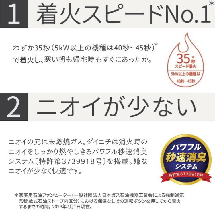 ダイニチ 石油ファンヒーター ヒーター ファンヒーター 石油 暖房器具 暖房家具 冬 暖かい 暖房 FW-5623L-W【送料無料】 3