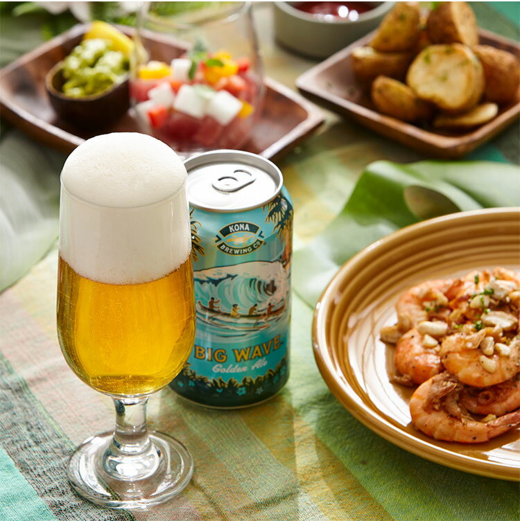 コナ ビックウェーブ 缶 355ml 3本セット ゴールデンエール コナビール Kona Brewing Beer Big Wave Golden Ale ハワイ ビール ギフト 箱入 専用箱 クラフトビール ビールセット お酒【送料無料】