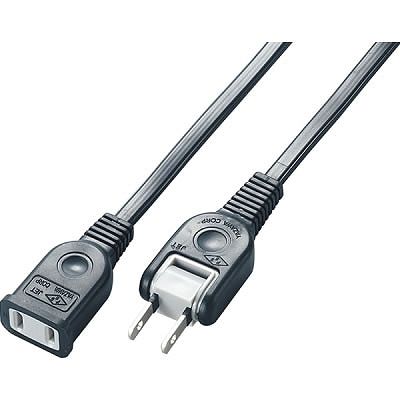 YAZAWA(ヤザワ) 耐トラ付延長コード 1個口 0.5m 黒 (Y021005BK)