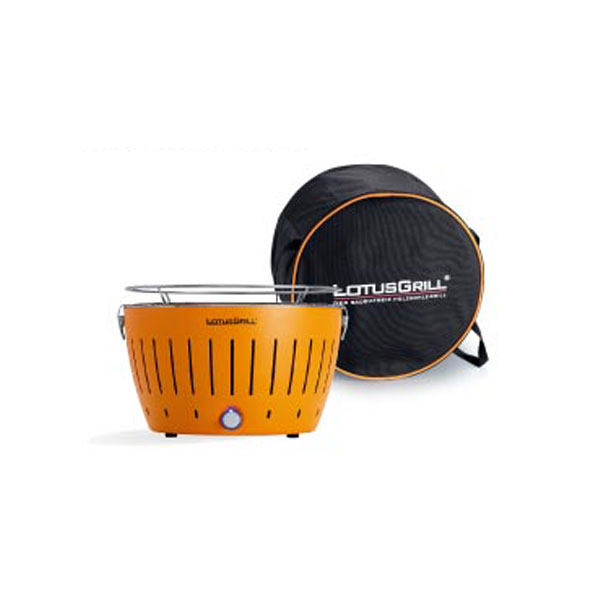 ハーフェレ・ジャパン ロータスグリル G-OR-34PNC2 オレンジ お試し炭・USBケーブル付 【0694-00033】【送料無料】
