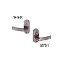 川口技研 ドアレバー JL24-4K Jレバー 表示錠 トイレ錠 小判座 レバーハンドル バックセット JL-24-4K-Br B/S 50mm トイレ【送料無...