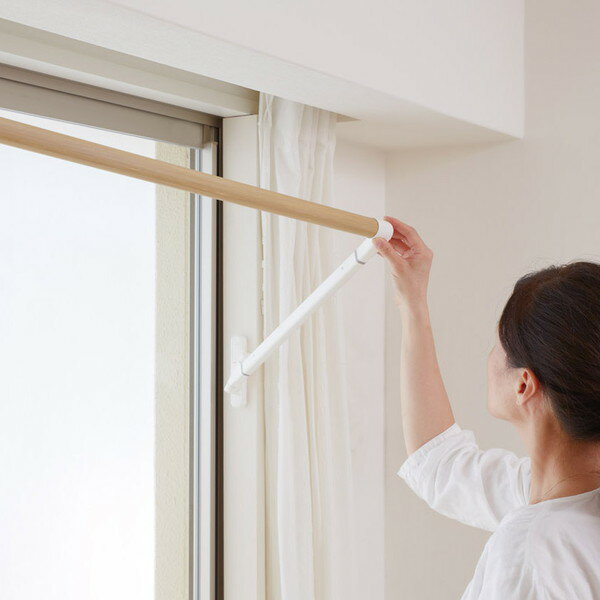 ソライエ 室内物干し MWタイプ SRS50840 オーク木目 1400mm~1940mm オークス【送料無料】のサムネイル