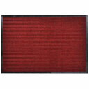 vidaXL 玄関マット 90x120cm レッド PVC製ホーム&ガーデン デコレーション ドアマット(代引不可)(3)