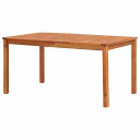 vidaXL ガーデンテーブル 150x90x74 cm アカシア無垢材家具 アウトドア家具 アウトドアテーブル(代引不可)