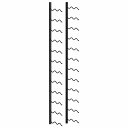 vidaXL 壁掛けワインラック 24本 ブラック 鉄製家具 キャビネット&収納 ワインラック(代引不可)【送料無料】