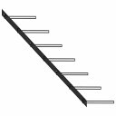 vidaXL 壁掛けワインラック 7本 ブラック 金属製家具 キャビネット&収納 ワインラック(代引不可)【送料無料】