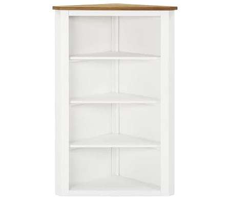 vidaXL コーナーキャビネット 59x36x100cm オーク無垢材家具 キャビネット&収納 収納キャビネット・ロッカー(代引不可)