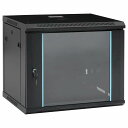 vidaXL 9U壁かけネットワークキャビネット 19インチ IP20 600x450x510 mm電子機器 電化機器用アクセサリ パソコンコンポーネント ストレージデバイス ネットワーク収納システム(代引不可)