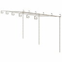 vidaXL ガーデンパーゴラ アンティークブラウン 6x3x2.5m 鉄製ホーム&ガーデン 芝&ガーデン アウトドアリビング アウトドアストラクチャー ガーデ...
