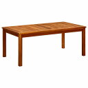 vidaXL ガーデンコーヒーテーブル 110x60x45cm アカシア無垢材家具 アウトドア家具 アウトドアテーブル(代引不可)