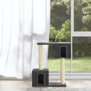 vidaXL キャットタワー サイザル麻製 爪とぎポール付 60cm ダークグレー動物&ペット用品 ペット用品 猫用品 猫用家具(代引不可)【送料無料】