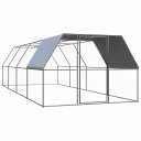 vidaXL 屋外鶏用ケージ 3x8x2 m 亜鉛メッキ鋼製動物&ペット用品 ペット用品 小動物用品 小動物 飼育・ケージ(代引不可)