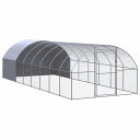 vidaXL 屋外鶏小屋 3x8x2 m 亜鉛メッキ鋼製Animals & Pet Supplies ペット用品 小動物用品 小動物 飼育・ケージ(代引不可)