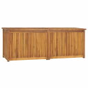 vidaXL ガーデン収納ボックス 150x50x55 cm チーク無垢材家具 アウトドア家具 屋外収納ボックス(代引不可)