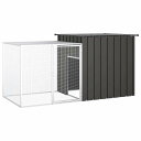 vidaXL チキンケージ アントラシート 200x91x100 cm 亜鉛メッキ鋼動物&ペット用品 ペット用品 小動物用品 小動物 飼育・ケージ(代引不可)