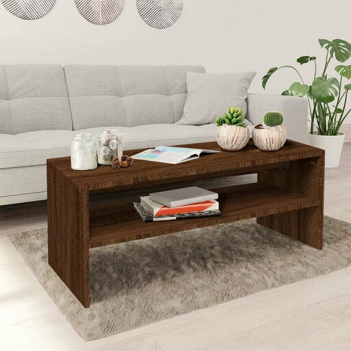 vidaXL コーヒーテーブル ブラウンオーク 100x40x40 cm エンジニアリングウッド家具 テーブル アクセントテーブル コーヒーテーブル(代引不可)【送料無料】 vidaXL コーヒーテーブル ブラウンオーク 100x40x40 cm エンジニアリングウッド家具 テーブル アクセントテーブル コーヒーテーブル(代引不可)【送料無料】