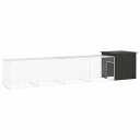 vidaXL チキンケージ アントラシート 500x91x100 cm 亜鉛メッキ鋼動物&ペット用品 ペット用品 小動物用品 小動物 飼育・ケージ(代引不可)