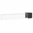 vidaXL チキンケージ アントラシート 600x91x100 cm 亜鉛メッキ鋼動物&ペット用品 ペット用品 小動物用品 小動物 飼育・ケージ(代引不可)