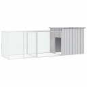 vidaXL チキンケージ グレー 300x91x100 cm 亜鉛メッキ鋼動物&ペット用品 ペット用品 小動物用品 小動物 飼育・ケージ(代引不可)