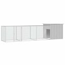 vidaXL チキンケージ グレー 400x91x100 cm 亜鉛メッキ鋼動物&ペット用品 ペット用品 小動物用品 小動物 飼育・ケージ(代引不可)