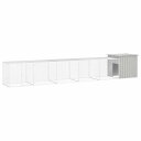 vidaXL チキンケージ グレー 600x91x100 cm 亜鉛メッキ鋼動物&ペット用品 ペット用品 小動物用品 小動物 飼育・ケージ(代引不可)