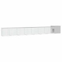 vidaXL チキンケージ グレー 700x91x100 cm 亜鉛メッキ鋼動物&ペット用品 ペット用品 小動物用品 小動物 飼育・ケージ(代引不可)