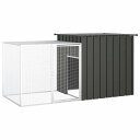 vidaXL チキンケージ アントラシート 200x91x100 cm 亜鉛メッキ鋼動物&ペット用品 ペット用品 小動物用品 小動物 飼育・ケージ(代引不可)