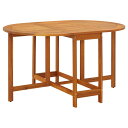 vidaXL ガーデンテーブル 130x90x72cm アカシア無垢材家具アウトドア家具アウトドアテーブル(代引不可)