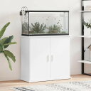 vidaXL 水槽スタンド ホワイト 81x36x73 cm エンジニアリングウッドAnimals & Pet Suppliesペット用品魚用品Aquarium Stands(代引不可)
