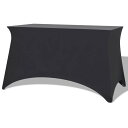 vidaXL ストレッチテーブルクロス 2点セット 183×76×74cm アントラシート デコレーション カバー(代引不可)【送料無料】