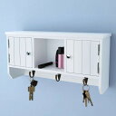 vidaXL 鍵 アクセサリー用 ウォールキャビネット ドア フック付き 家具 キャビネット 収納 収納キャビネット ロッカー(代引不可)