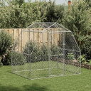 vidaXL 鶏小屋 2.5×2×2.25m 亜鉛メッキ鋼 動物 ペット用品 ペット用品 小動物用品 小動物 飼育 ケージ(代引不可)【送料無料】