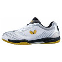バタフライ(Butterfly) 卓球シューズ BUTTERFLY LEZOLINE GIGU レゾライン ギグ 93660 カラー:ホワイト×シルバーサイズ:...