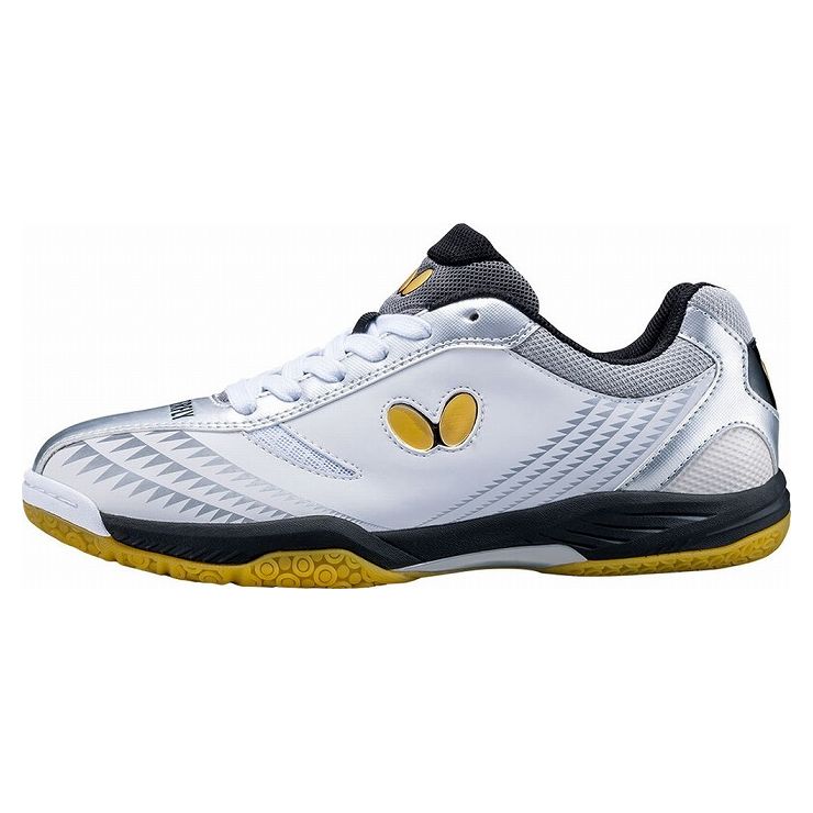 バタフライ(Butterfly) 卓球シューズ BUTTERFLY LEZOLINE GIGU レゾライン ギグ 93660 カラー:ホワイト×シルバーサイズ:...