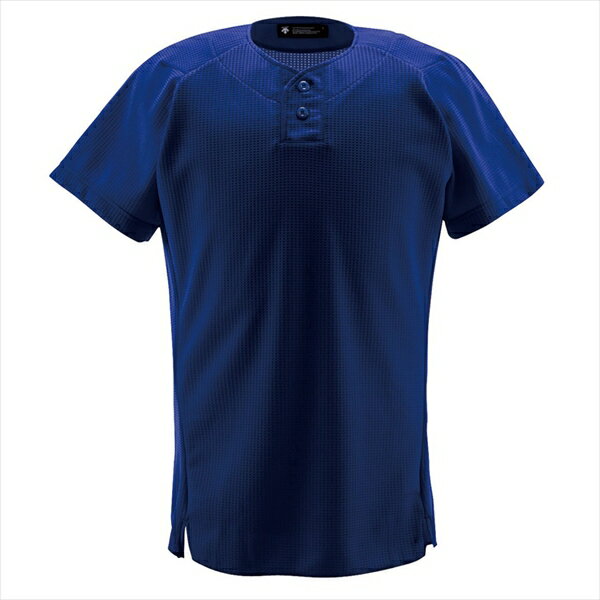デサント（DESCENTE） ユニフォームシャツ ハーフボタンシャツ DB1012 カラー ロイヤル サイズ XO P30May15【送料無料】