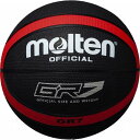 モルテン(Molten) ゴムバスケットボール7号球 GR7(ブラック×レッド) BGR7KR【送料無料】