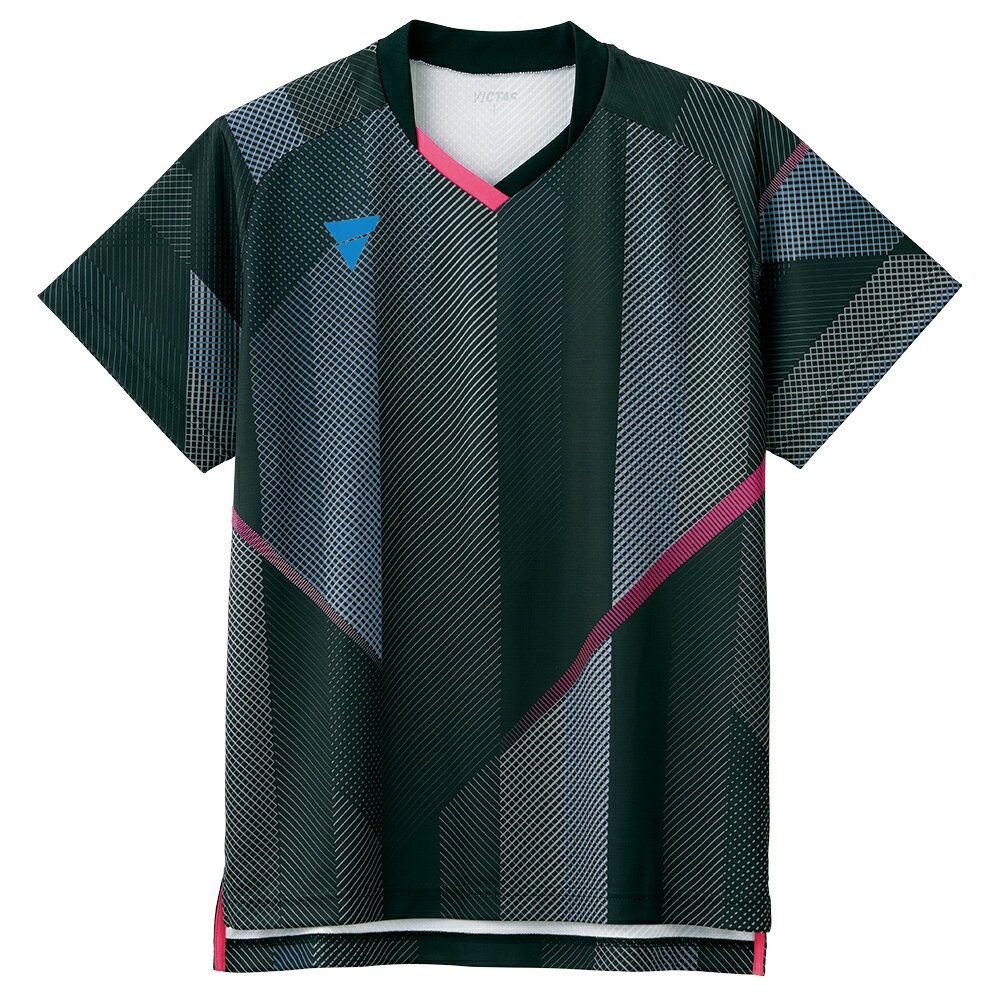 VICTAS 卓球ゲームシャツ V-GS203 男女兼用 031487 【カラー】ブラック 卓球【送料無料】