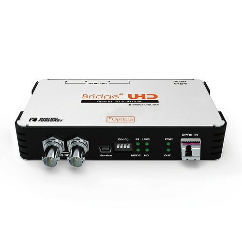 エーディテクノ 4K UHD対応 12G-SDI/クワッド3G-SDI出力 光延長器 受信機 UHD_OSR(代引不可)【送料無料】